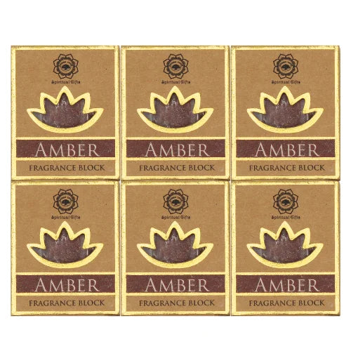 Green Tree Amber Fragrance Block Amber Set 6 Pcs