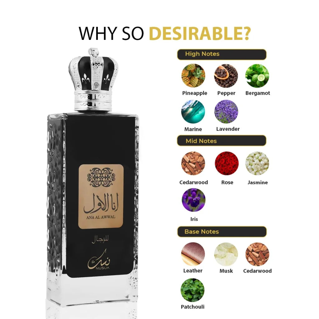 Nusuk Parfum - Ana al Awal Heren | arabmusk.eu