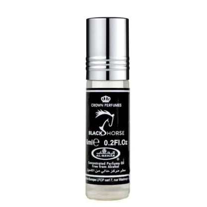 Al-Rehab Parfumolie Black Horse met Bloemige Parfum geur in roll-on flesje