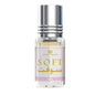 Klein parfumflesje met zilveren dop van al-rehab parfumolie soft en parfumolie top