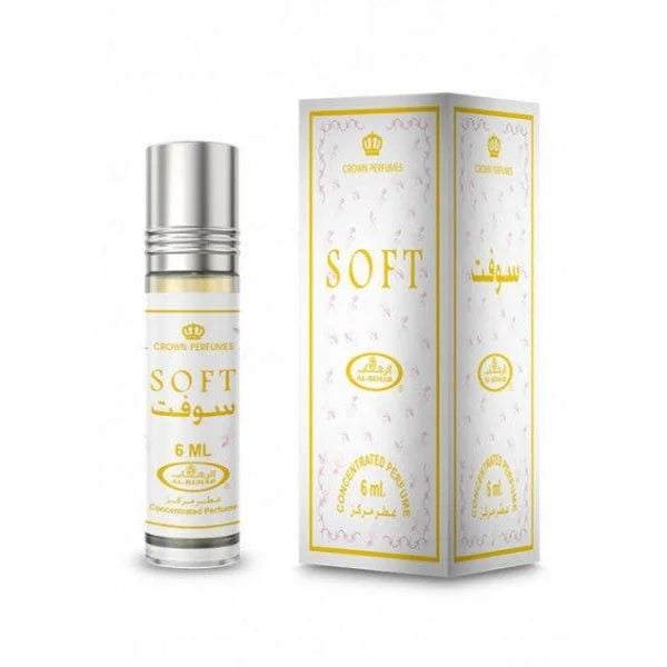 Perfume olie en verpakking van Al Rehab Parfumolie Soft in Roller Parfumolie Top Geur