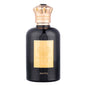Zwart parfumflesje met gouden kroondop van Salepify Impérial Noir Parfumflesje