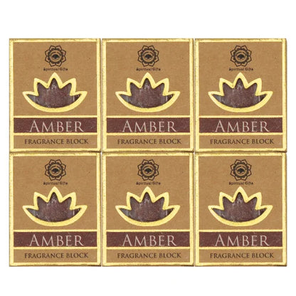 Green Tree Amber Fragrance Block Amber Set 6 Pcs