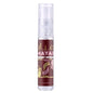 Glazen sprayfles met burgundy label voor Mayar Cherry Intense parfum, gouden dop