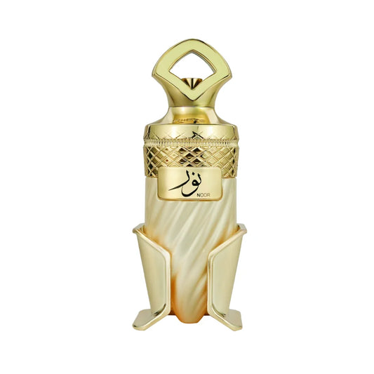 Gouden parfumfles met sierlijke details - Noor Riiffs, viacheslav, Спасибо, zaafaran mousuf, sillage longevity