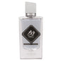 Helder glazen parfumflesje met witte dop voor Nusuk Fawah Midnight en Fawah Midnight